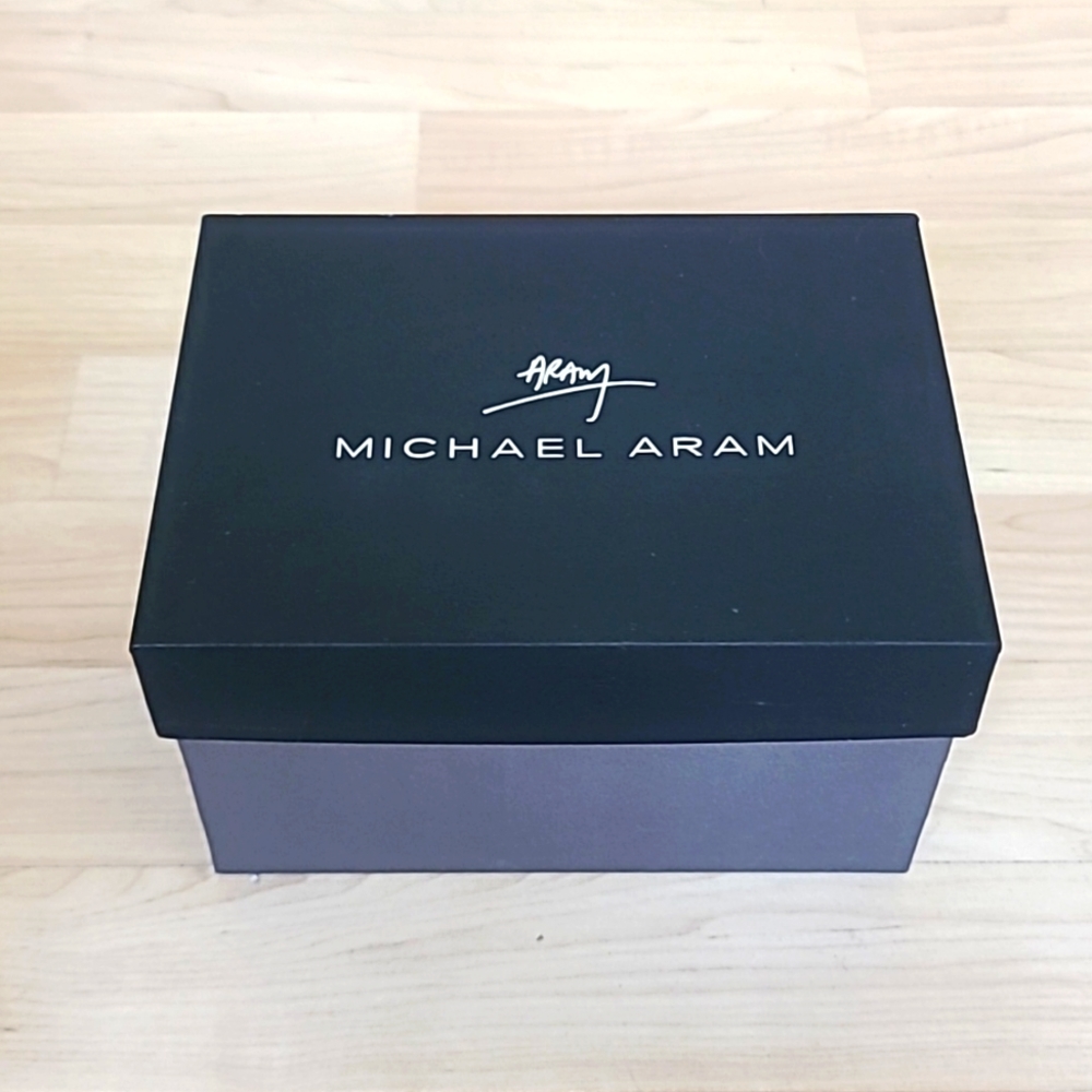 MICHAEL ARAM Silver Grey Black Empty Box Only Shimmer BOX